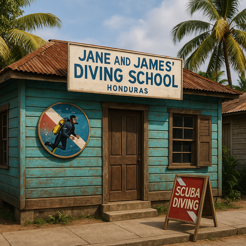 Jane and James' Diving School location